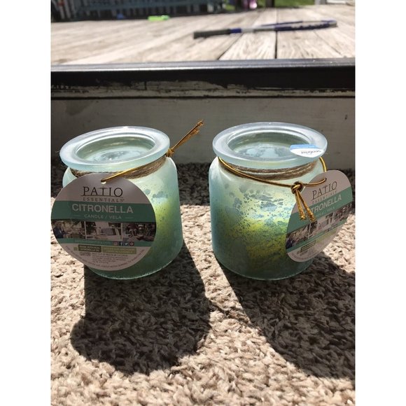 Patio Essentials Accents Patio Essentials Citronella Candles In Glass Pots 2 Pack New Poshmark